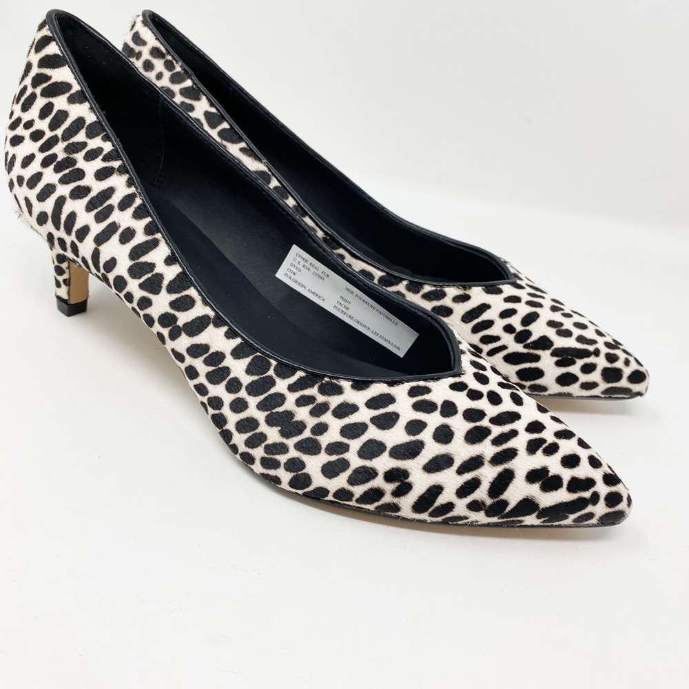 NIB Clarks Laina55 Leather Animal Print Heels - Picture 11 of 12